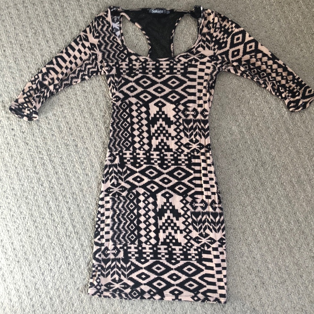 Mini Dress - Aztec Pattern